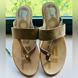 SOREL Ella II Easy Sandal Light Brown Size 9